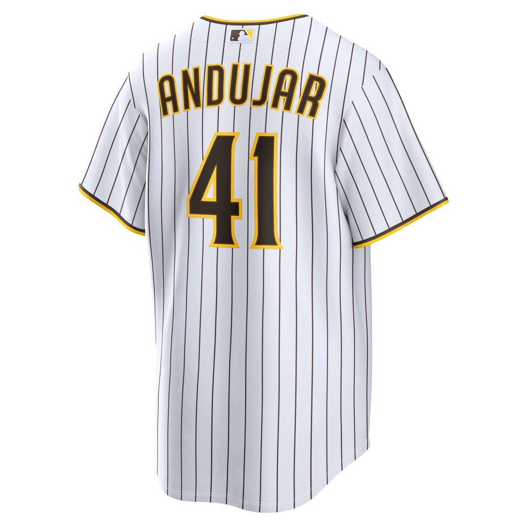 San Diego Padres Miguel Andujar Nike White Home Replica Jersey product image 3, provided for visual reference and product