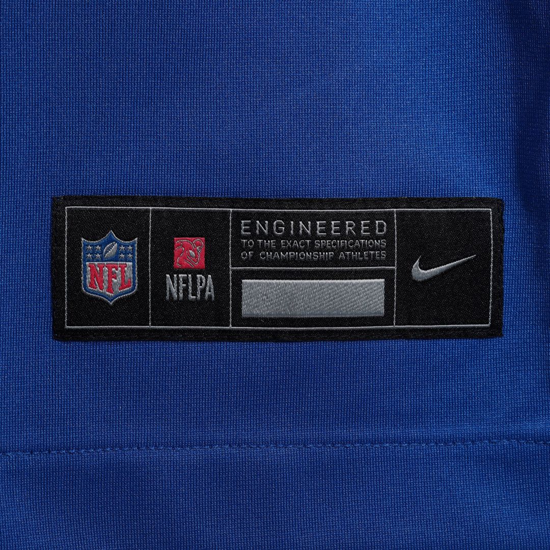 New York Giants Cam Skattebo Nike Royal Game Jersey product image 6, provided for visual reference and product detail review