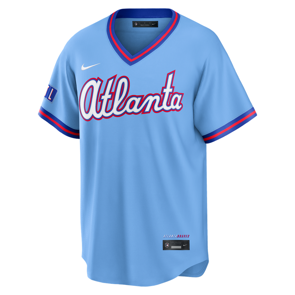 Atlanta Braves Nike Powder Blue 2026 City Connect Stadium Jersey product image 2, provided for visual reference and product