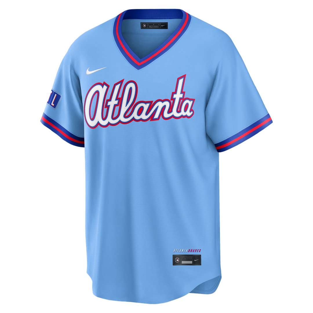 Atlanta Braves Nike Powder Blue 2026 City Connect Stadium Jersey product image 2, provided for visual reference and product