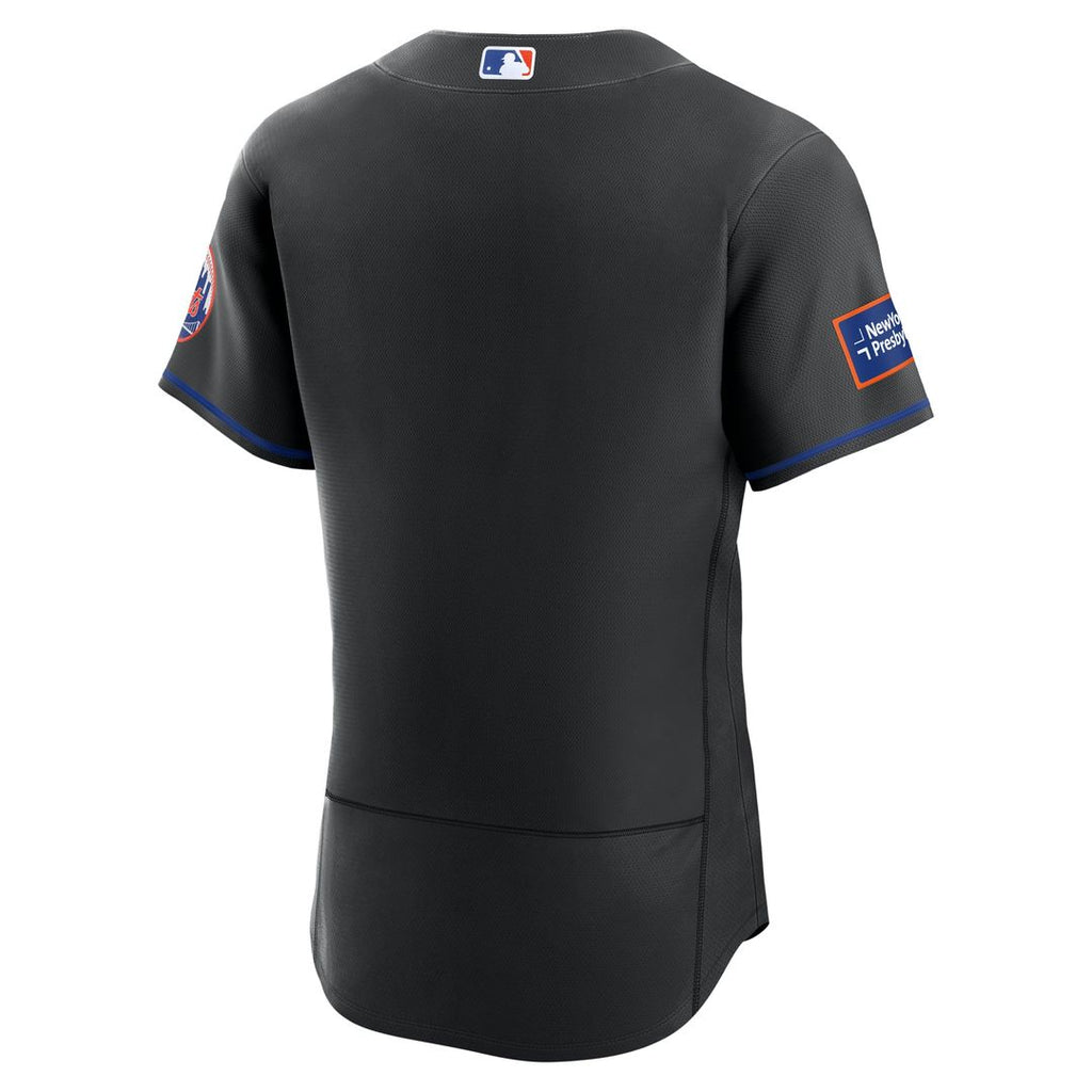 New York Mets Nike Black Alternate Sponsor Patch Authentic Jersey product image 6, provided for visual reference and product