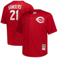 Cincinnati Reds Deion Sanders Mitchell & Ness Red Big & Tall Cooperstown Mesh Batting Practice Jersey product image 1,