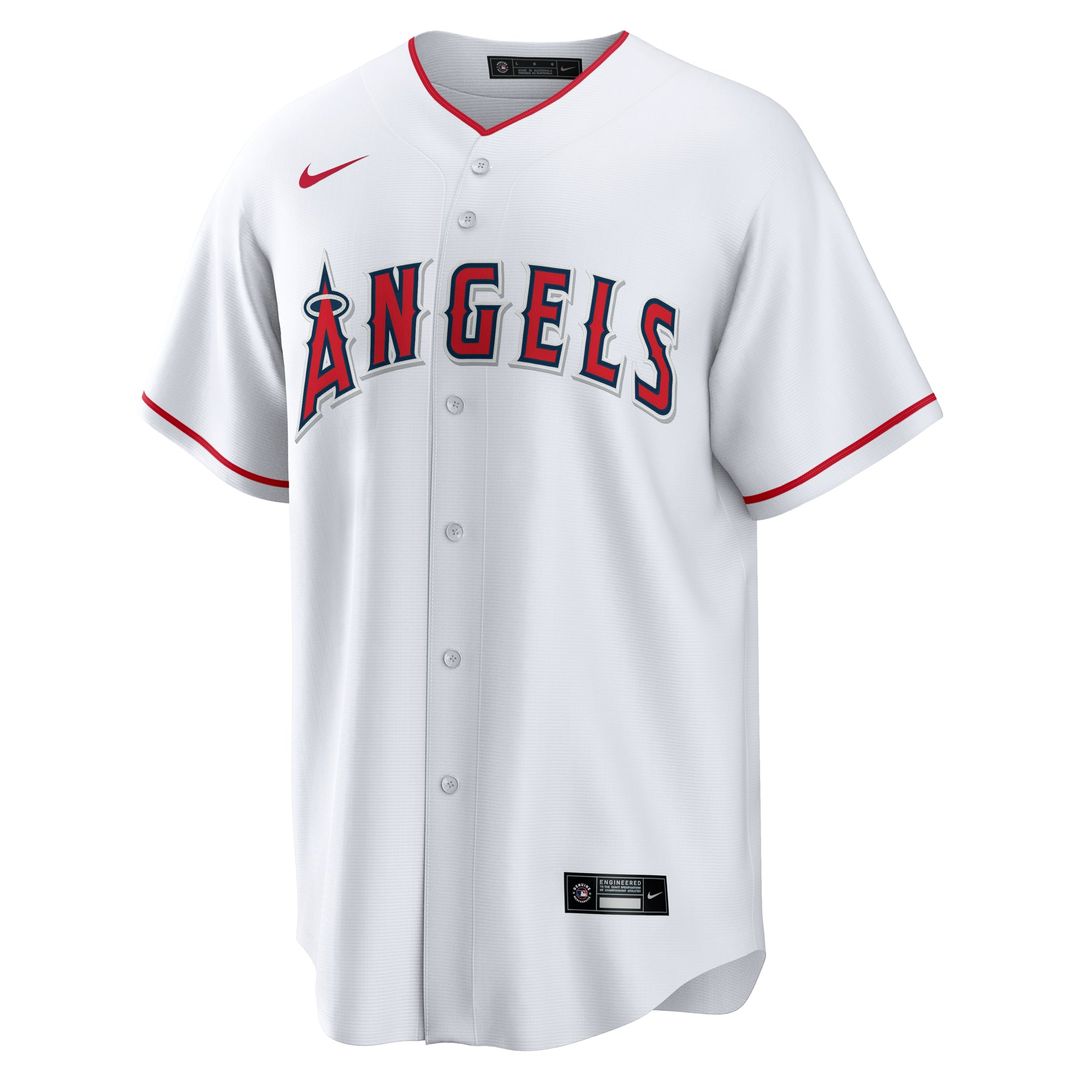 Los Angeles Angels Christian Moore Nike White Home Replica Jersey product image 2, provided for visual reference and product