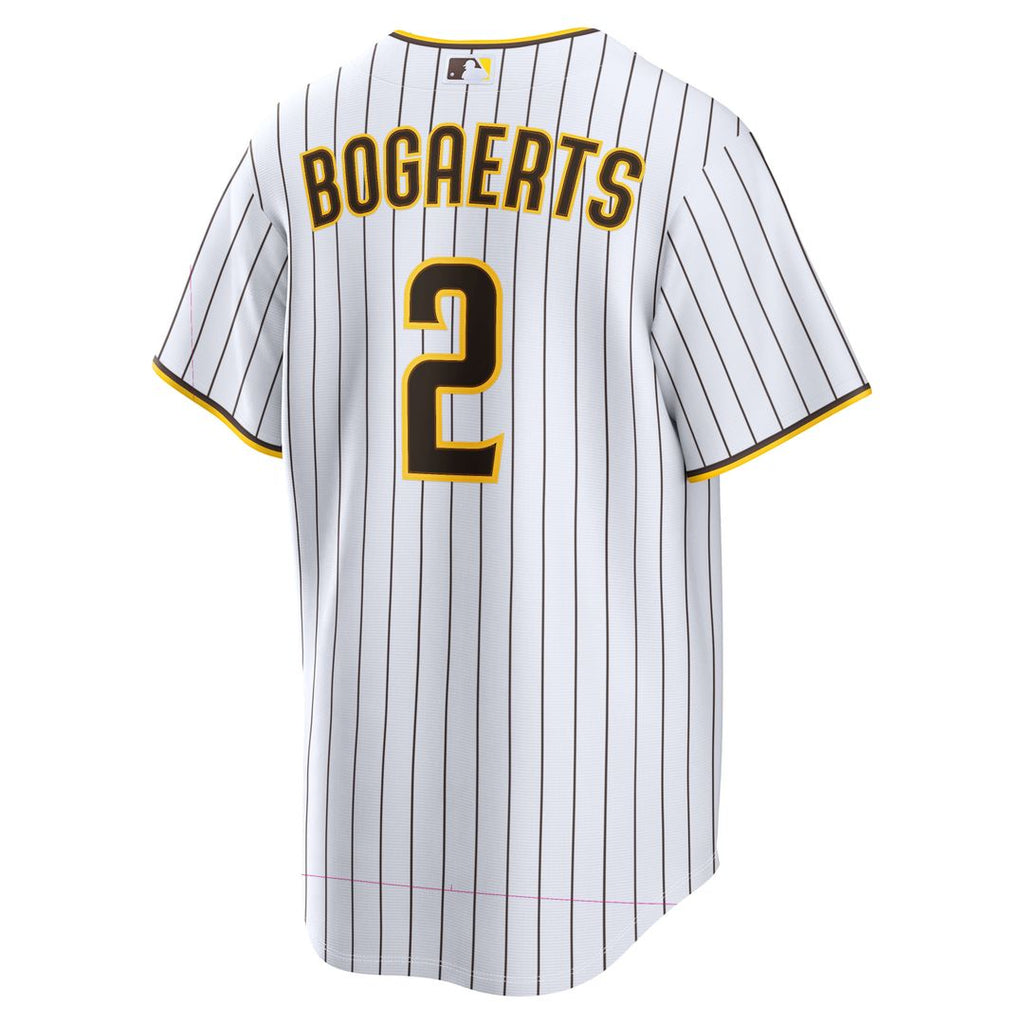 San Diego Padres Xander Bogaerts Nike White Home Replica Jersey product image 3, provided for visual reference and product