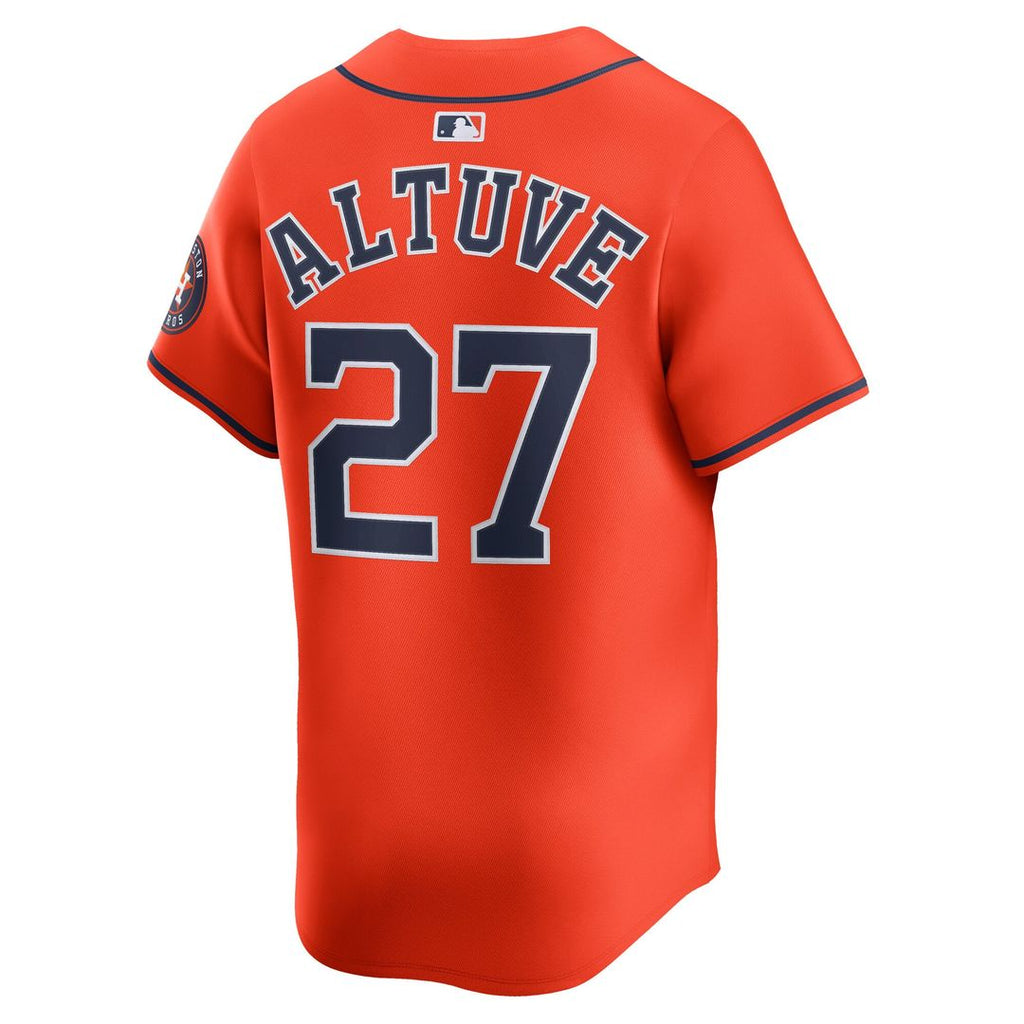 Houston Astros Jose Altuve Nike Gray Road Limited Player Jersey product image 12, provided for visual reference and product