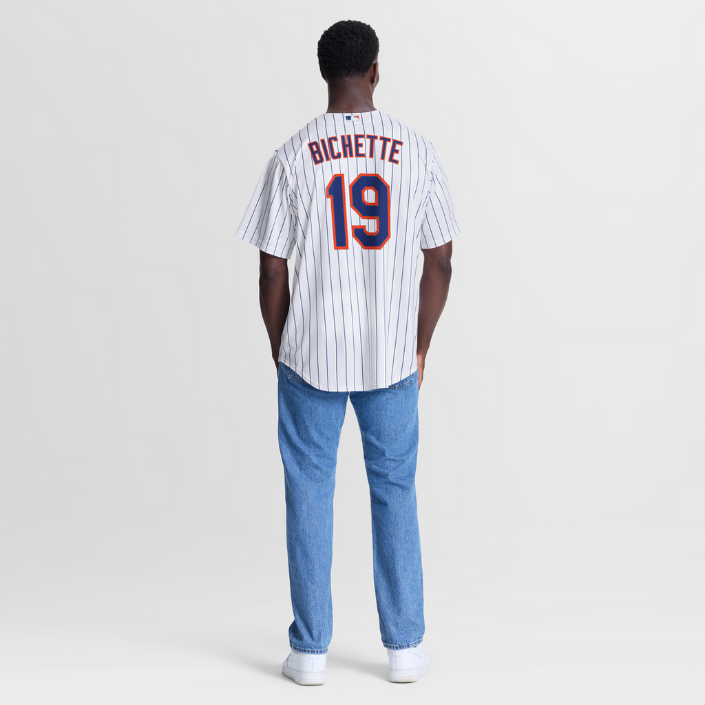 New York Mets Bo Bichette Nike White Home Replica Jersey product image 5, provided for visual reference and product detail