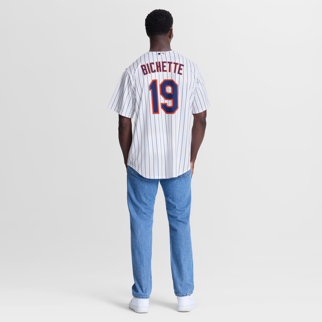 New York Mets Bo Bichette Nike White Home Replica Jersey product image 5, provided for visual reference and product detail