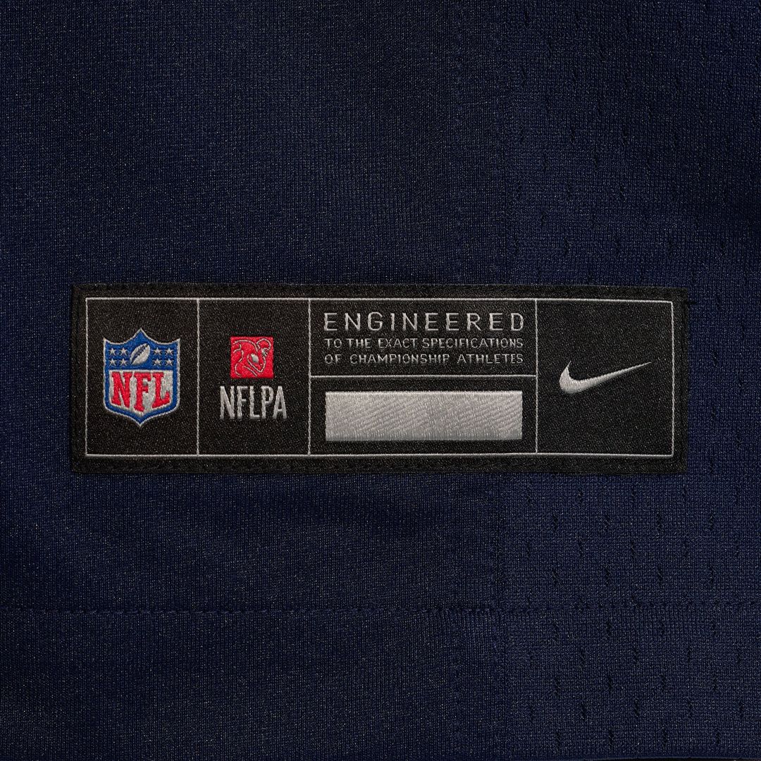 Dallas Cowboys Dak Prescott Nike Navy Game Team Jersey product image 6, provided for visual reference and product detail