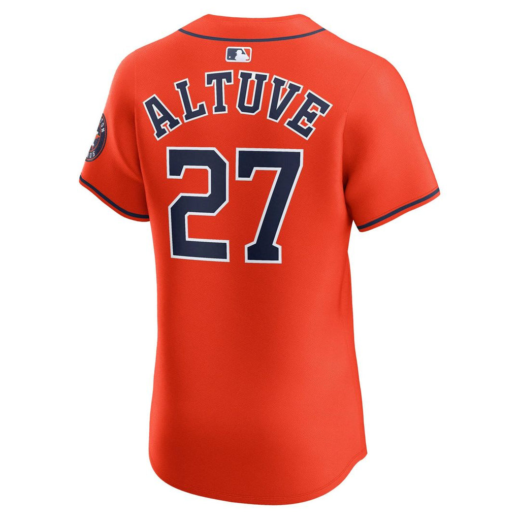 Houston Astros Jose Altuve Nike Orange Alternate Elite Player Jersey product image 3, provided for visual reference and