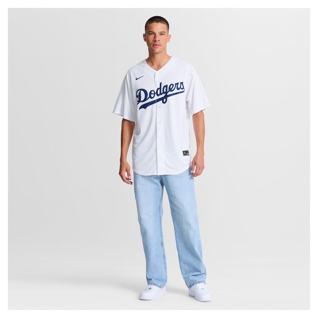 Los Angeles Dodgers Tanner Scott Nike White Home Replica Jersey product image 4, provided for visual reference and product