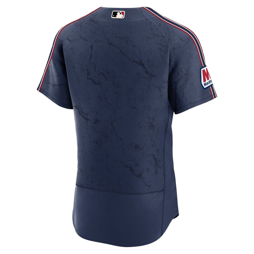 Cleveland Guardians Nike Navy City Connect Authentic Sponsor Patch Jersey product image 3, provided for visual reference and