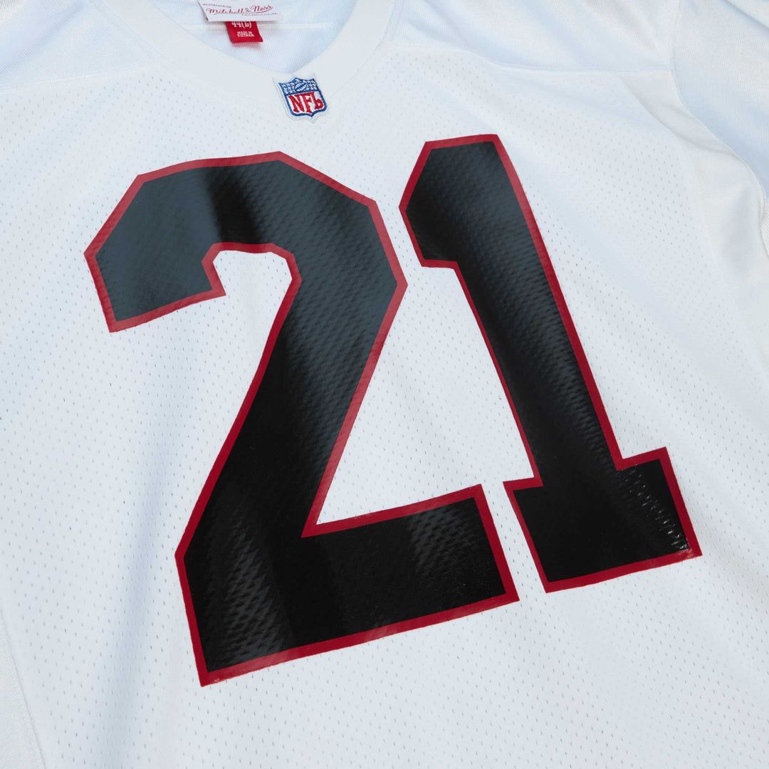 Atlanta Falcons 1991 Deion Sanders Mitchell & Ness White Authentic Throwback Retired Player Jersey product image 4, provided