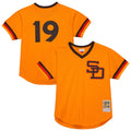 San Diego Padres Tony Gwynn Mitchell & Ness Gold Big & Tall Cooperstown Mesh Batting Practice Jersey product image 1,