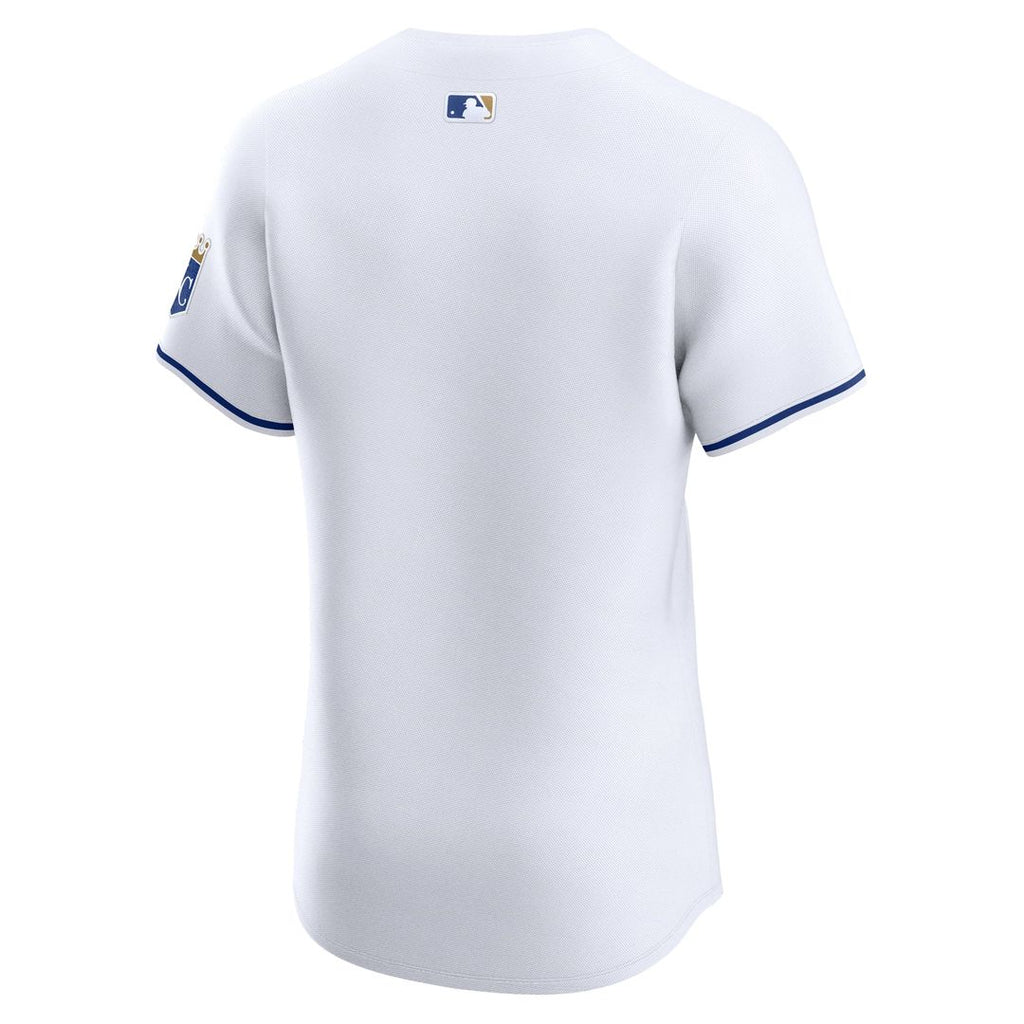 Kansas City Royals Nike White Home Elite Jersey product image 6, provided for visual reference and product detail review