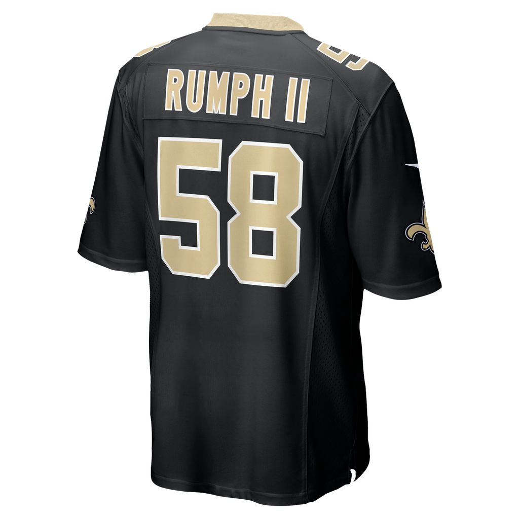 New Orleans Saints Chris Rumph II Nike Black Team Game Jersey product image 3, provided for visual reference and product