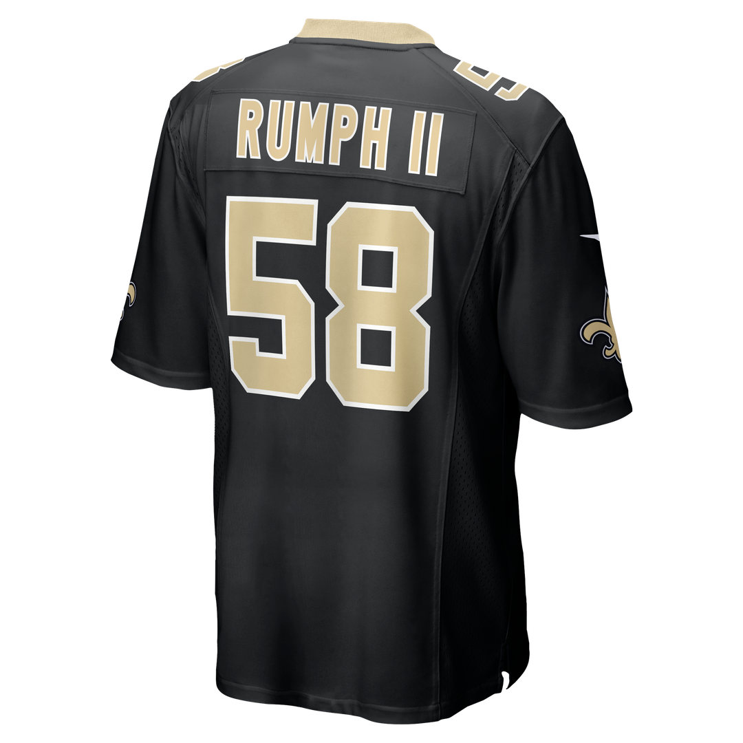New Orleans Saints Chris Rumph II Nike Black Team Game Jersey product image 3, provided for visual reference and product
