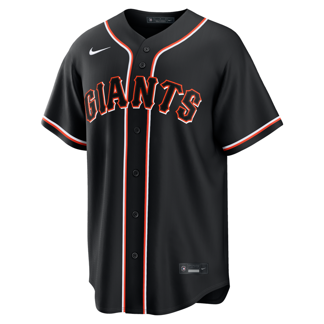San Francisco Giants Jung Hoo Lee Nike Fashion Replica Black Out Jersey product image 6, provided for visual reference and