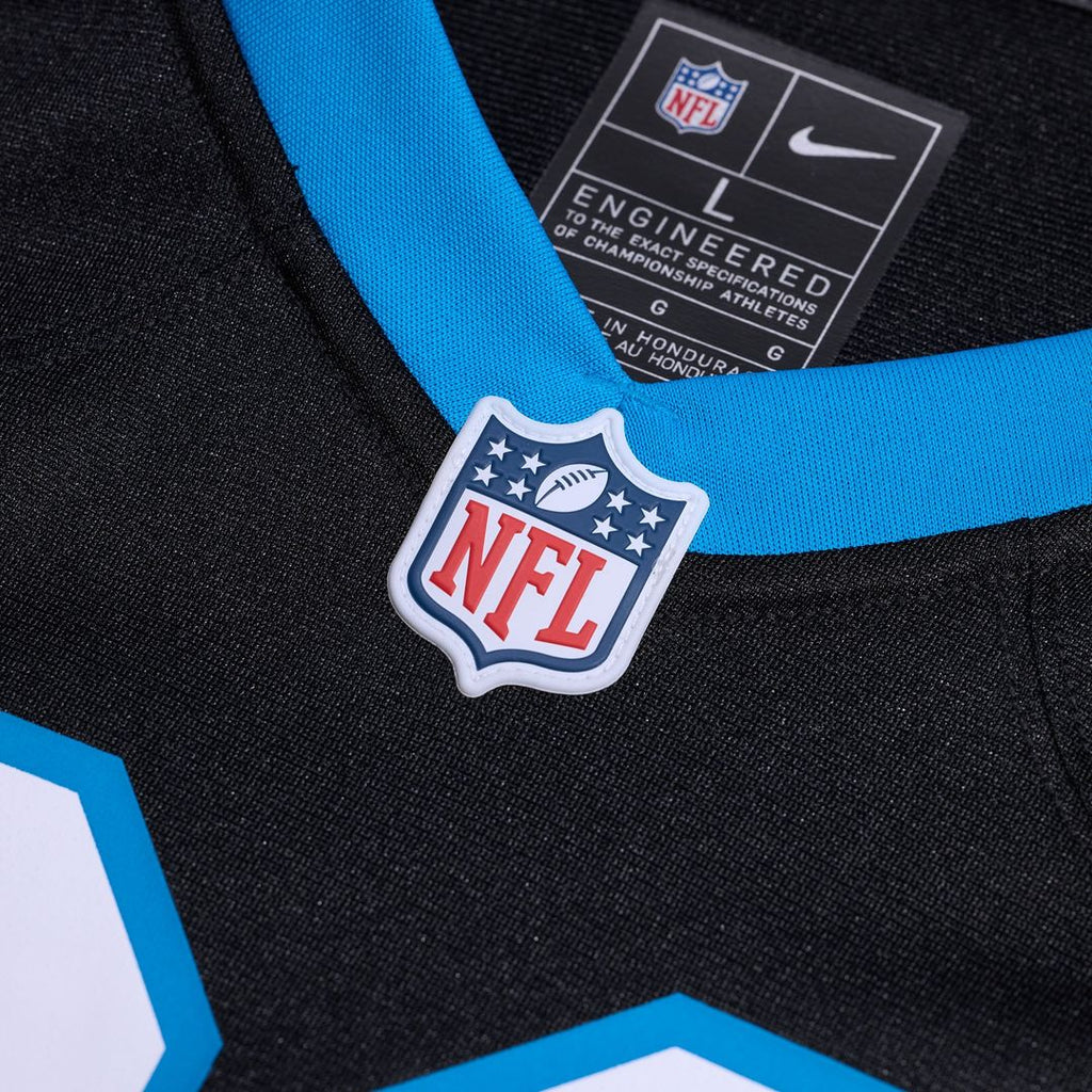 Carolina Panthers Rashard Lawrence Nike Black Game Jersey product image 4, provided for visual reference and product detail