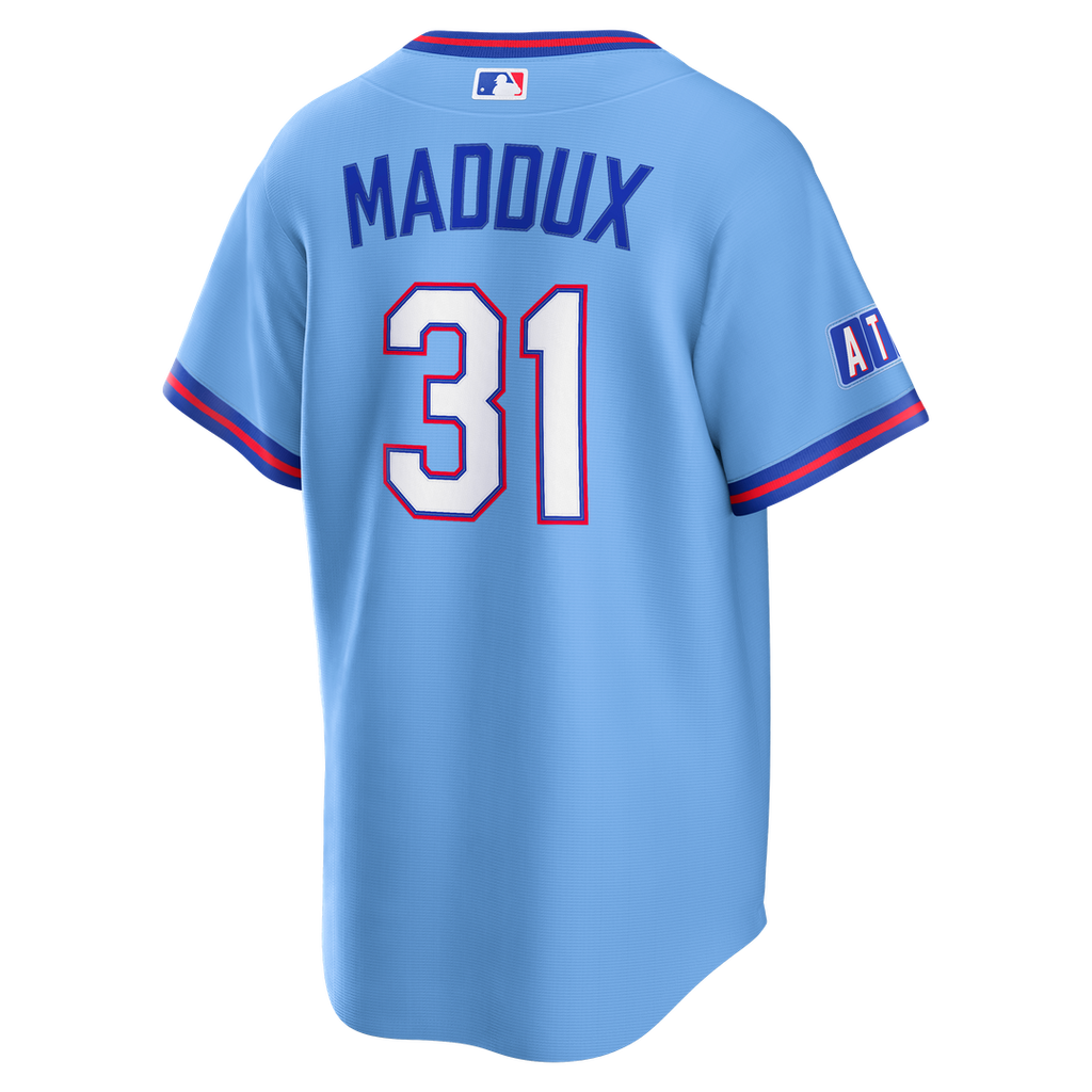 Atlanta Braves Greg Maddux Nike Powder Blue 2026 City Connect Stadium Jersey product image 3, provided for visual reference