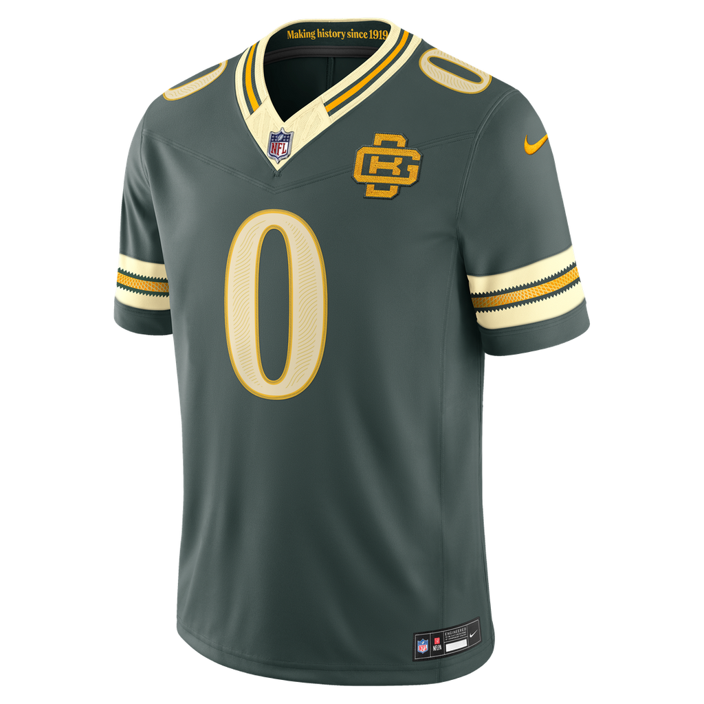 Green Bay Packers Matthew Golden Nike Green 2026 Rivalries Collection Stitched Limited Jersey product image 2, provided for
