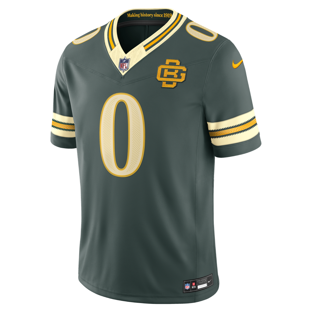 Green Bay Packers Matthew Golden Nike Green 2026 Rivalries Collection Stitched Limited Jersey product image 2, provided for