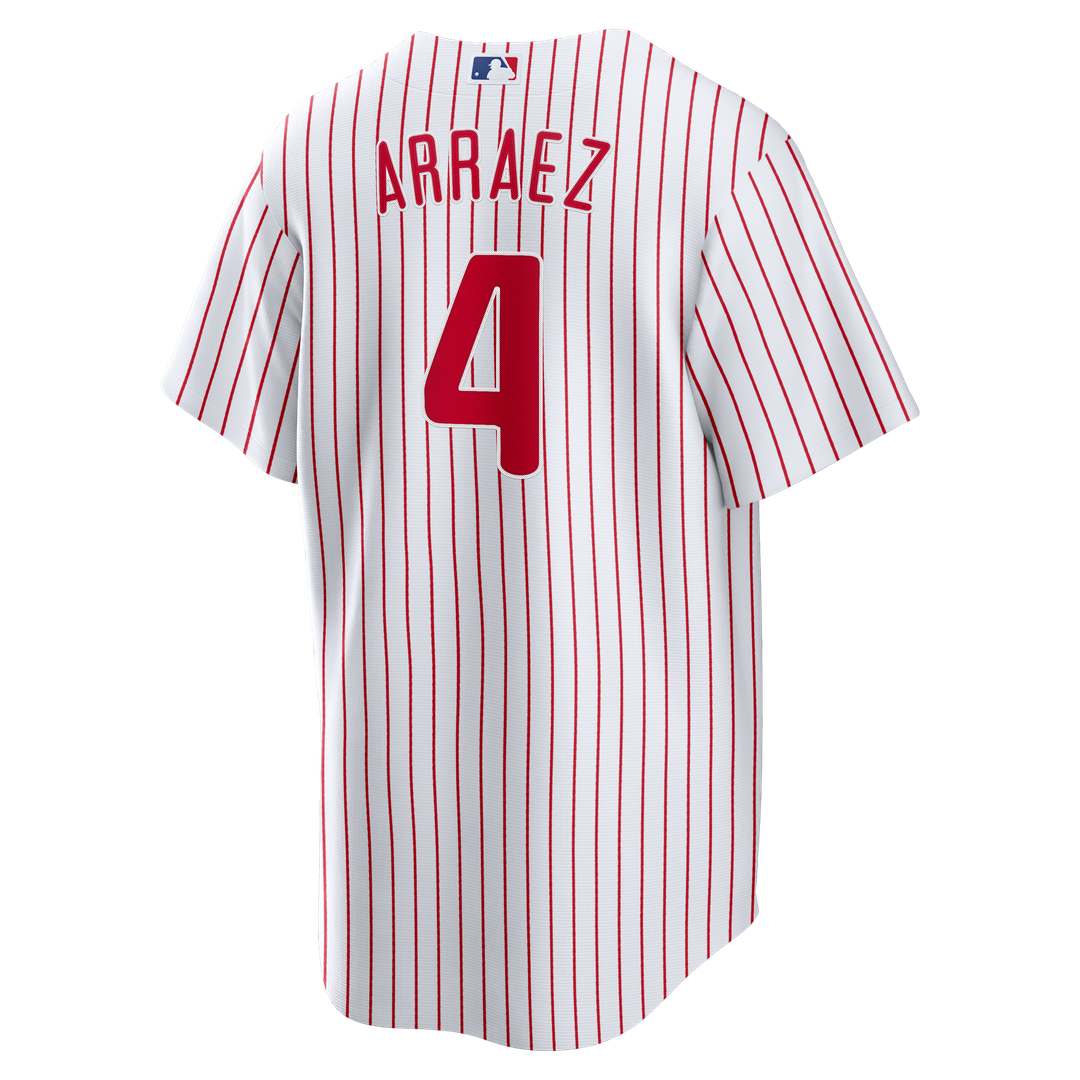 Philadelphia Phillies Luis Arraez Nike White Home Replica Jersey product image 3, provided for visual reference and product