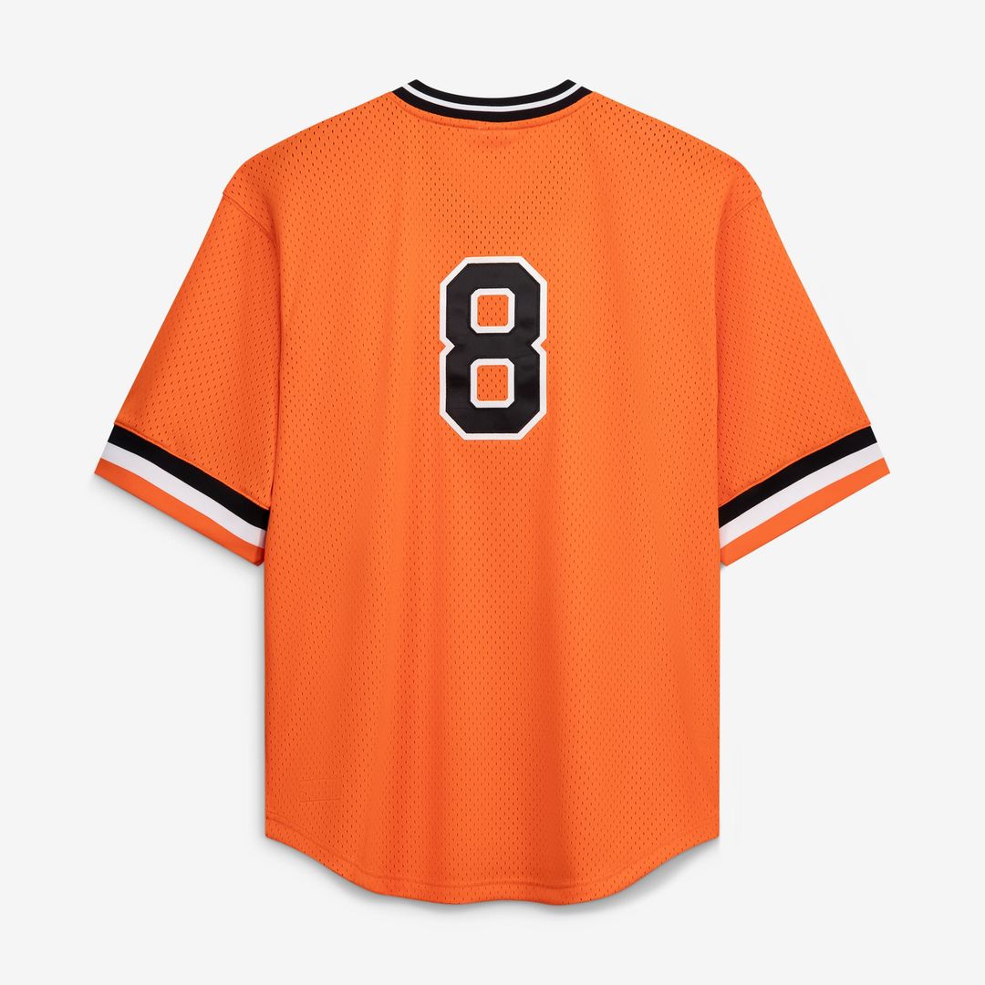 Baltimore Orioles Cal Ripken Jr. Profile Orange Big & Tall Cooperstown Collection Mesh Batting Practice Jersey product image