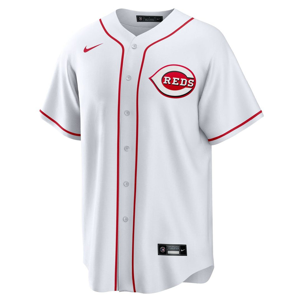 Cincinnati Reds Ke'Bryan Hayes Nike White Home Replica Jersey product image 2, provided for visual reference and product