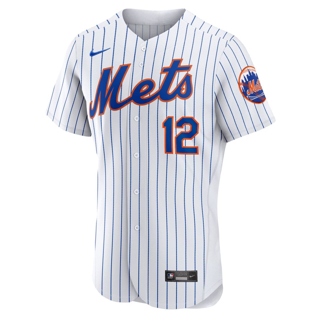 New York Mets Francisco Lindor Nike White Home Authentic Player Jersey product image 6, provided for visual reference and