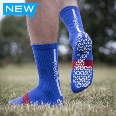 Pure Grip Socks Pro - Royal Blue product image 1, provided for visual reference and product detail review