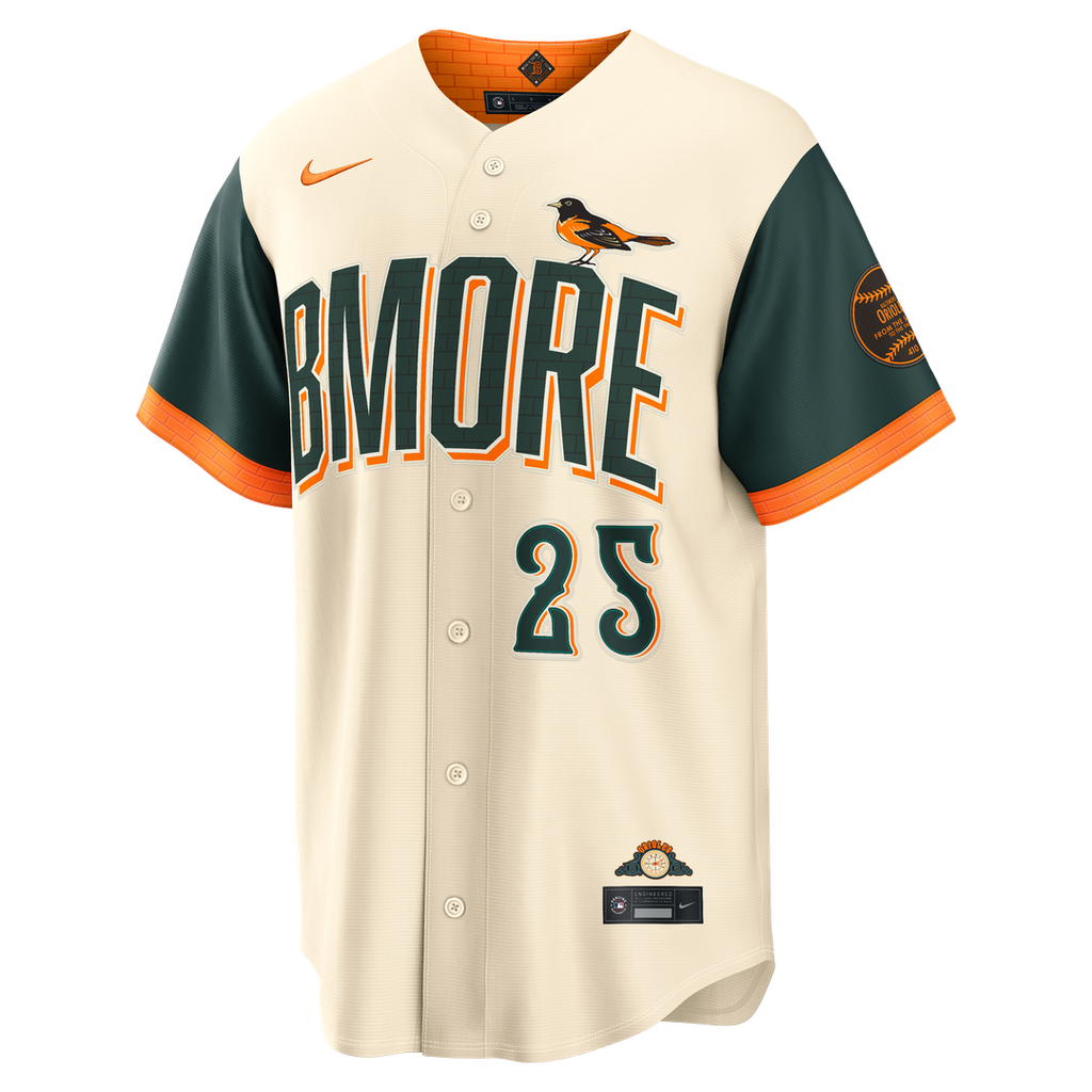 Baltimore Orioles Pete Alonso Nike Cream 2026 City Connect Stadium Jersey product image 2, provided for visual reference and