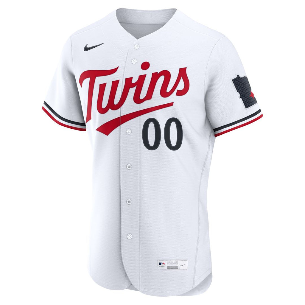 Minnesota Twins Nike White Home Authentic Custom Jersey product image 2, provided for visual reference and product detail