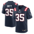 New England Patriots K.J. Britt Nike Navy Team Game Jersey product image 1, provided for visual reference and product detail