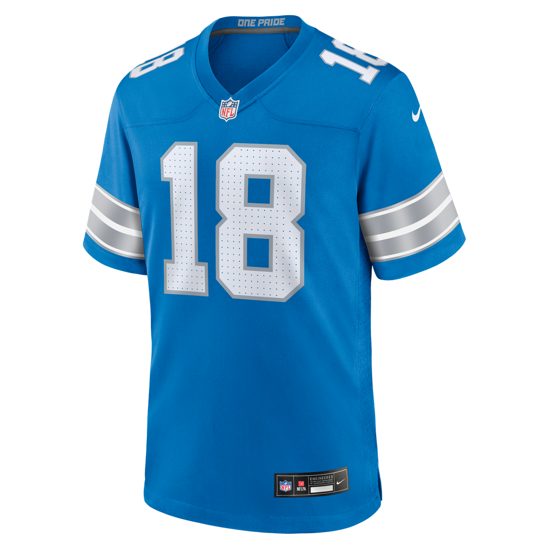 Detroit Lions Isaac TeSlaa Nike Black Alternate Game Player Jersey product image 14, provided for visual reference and