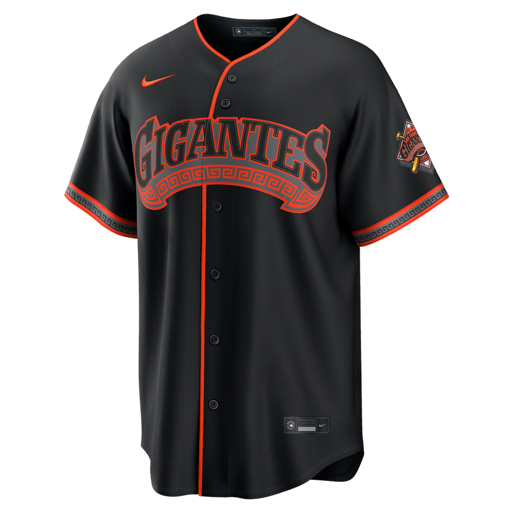 San Francisco Giants Rafael Devers Nike Black Alternate Stadium Jersey product image 2, provided for visual reference and