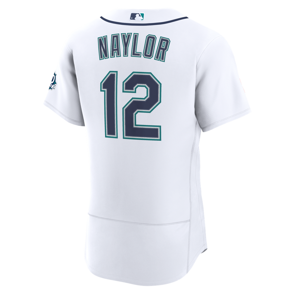 Seattle Mariners Josh Naylor Nike White Home 50th Season Authentic Jersey product image 3, provided for visual reference and