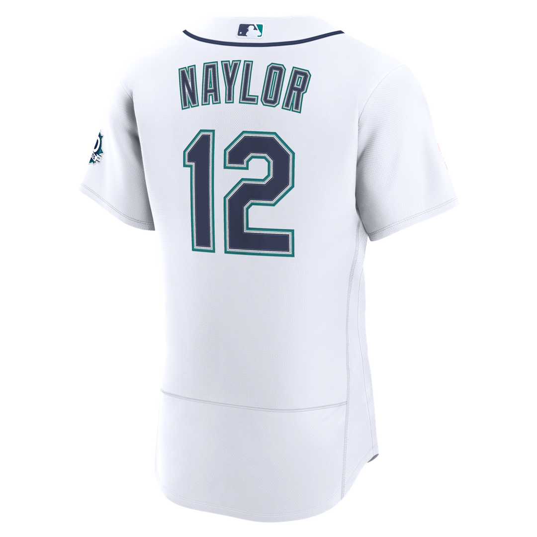 Seattle Mariners Josh Naylor Nike White Home 50th Season Authentic Jersey product image 3, provided for visual reference and