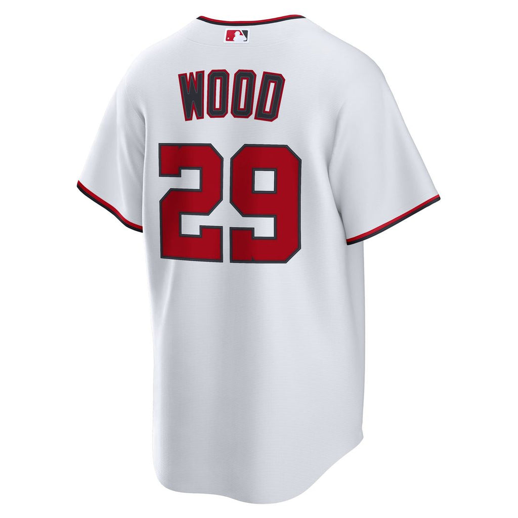 Washington Nationals James Wood Nike White Home Replica Jersey product image 3, provided for visual reference and product