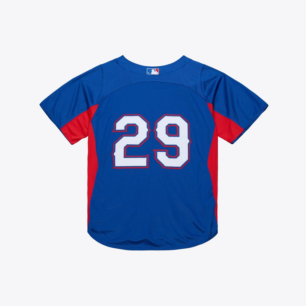 Texas Rangers Adrian Beltre Mitchell & Ness Royal Cooperstown Mesh Batting Practice Button-Up Jersey product image 2,