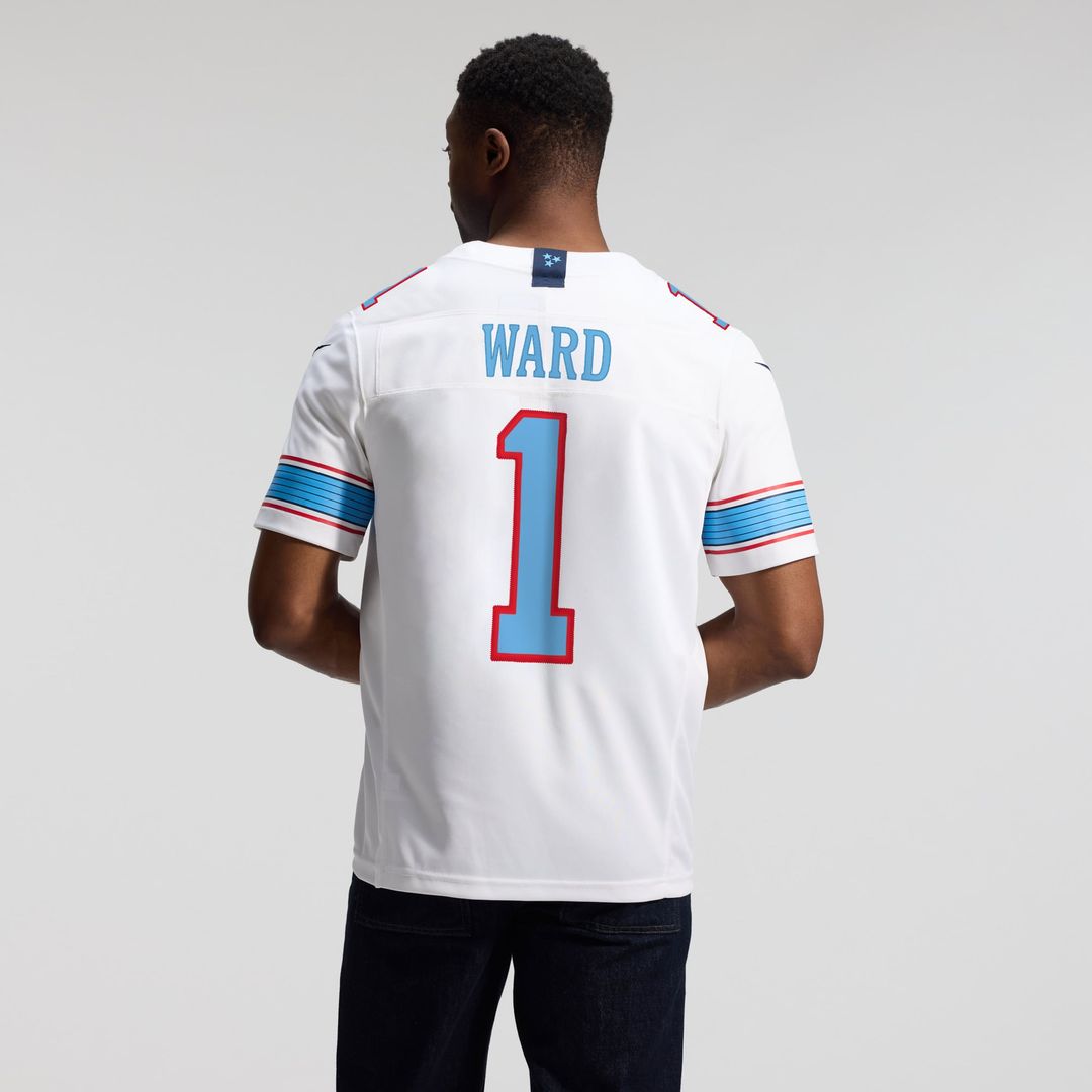 Tennessee Titans Cameron Ward Nike Light Blue Team Vapor F.U.S.E. Stitched Limited Jersey product image 31, provided for