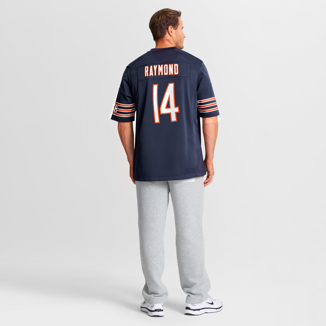 Chicago Bears Kalif Raymond Nike Navy Team Game Jersey product image 5, provided for visual reference and product detail