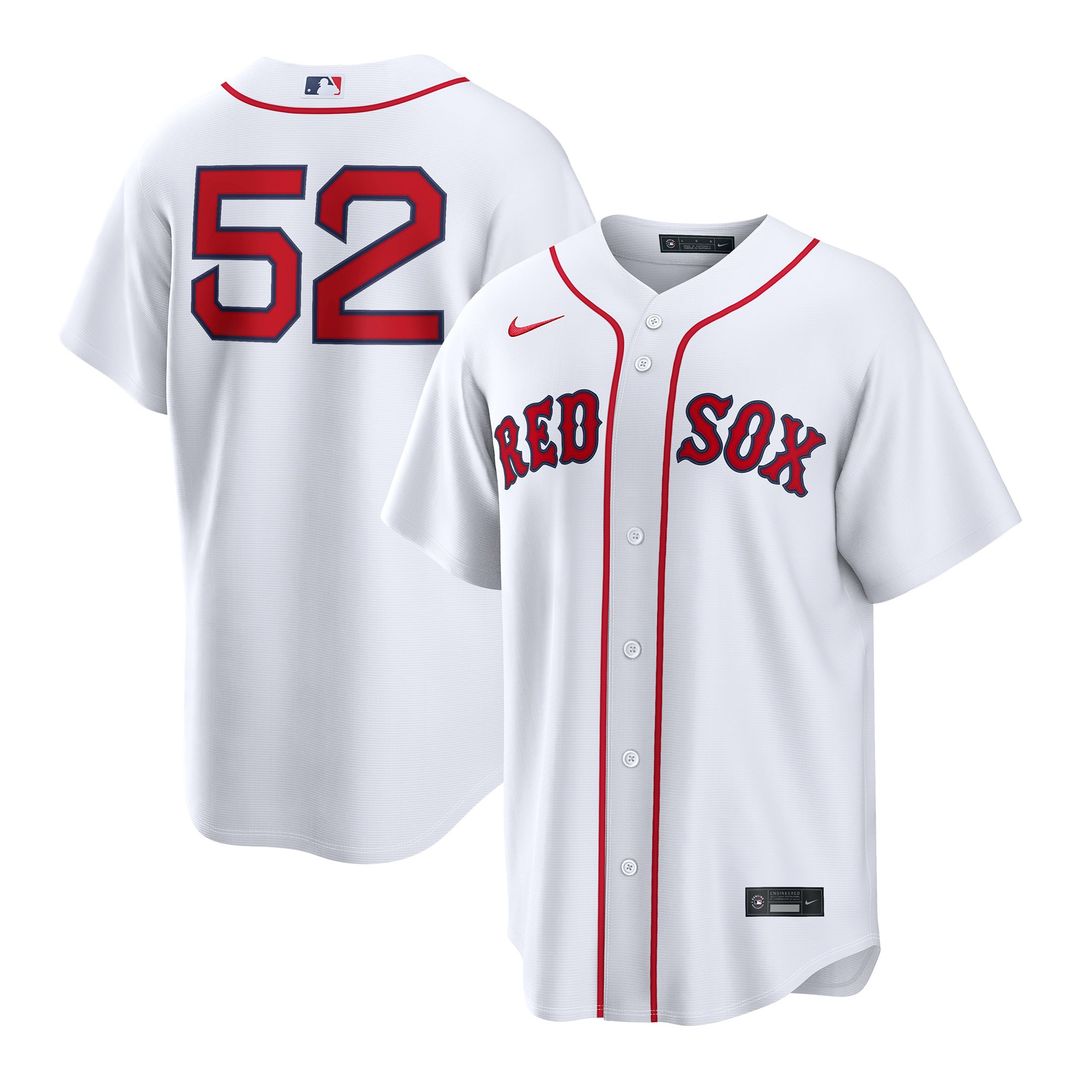 Boston Red Sox Wilyer Abreu Nike White Home Replica Jersey product image 1, provided for visual reference and product detail