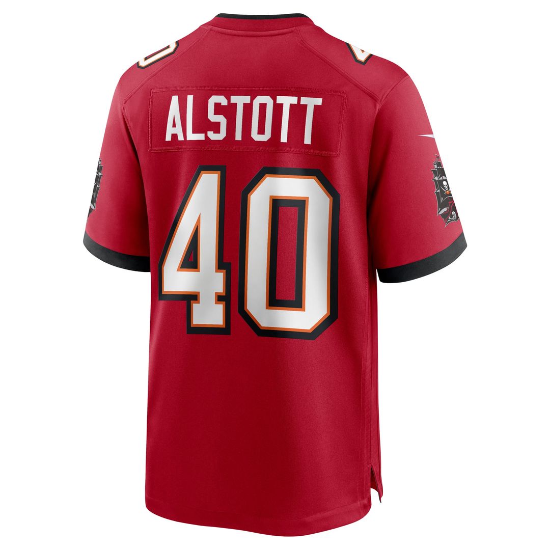 Tampa Bay Buccaneers Mike Alstott Nike Red Retired Player Game Jersey product image 3, provided for visual reference and
