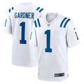 Indianapolis Colts Ahmad Sauce Gardner Nike White Game Jersey product image 1, provided for visual reference and product