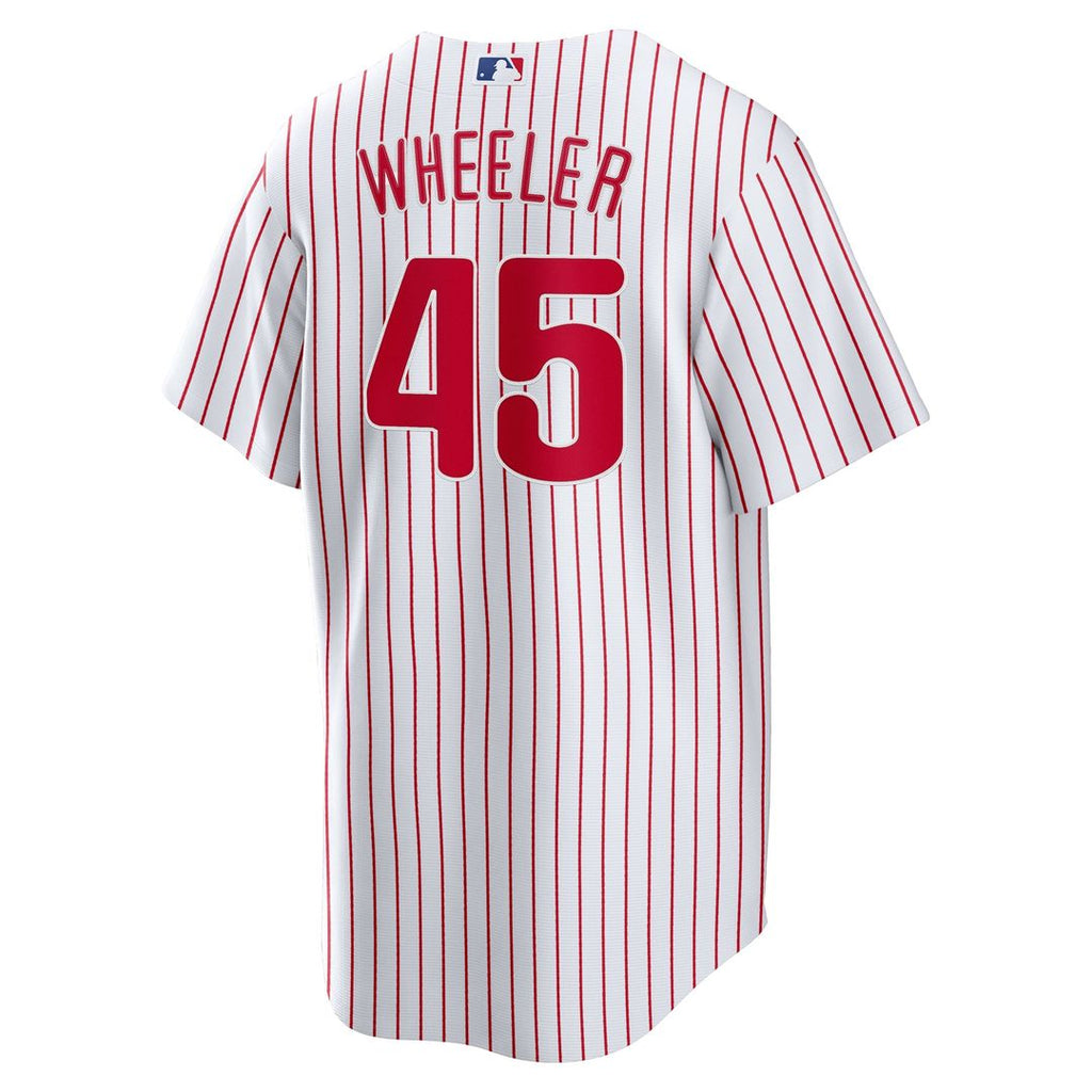 Philadelphia Phillies Zack Wheeler Nike White Home Replica Jersey product image 3, provided for visual reference and product