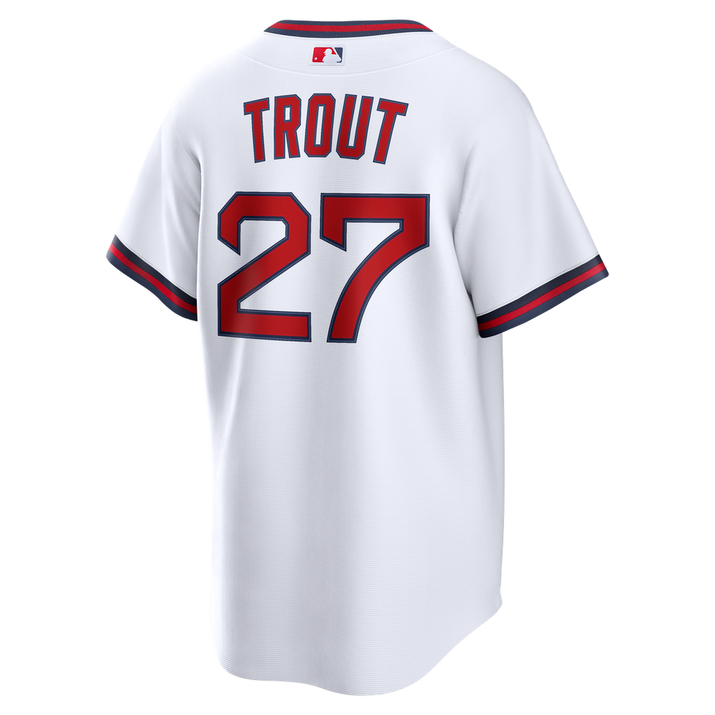 Los Angeles Angels Mike Trout Nike White Alternate Replica Jersey product image 3, provided for visual reference and product