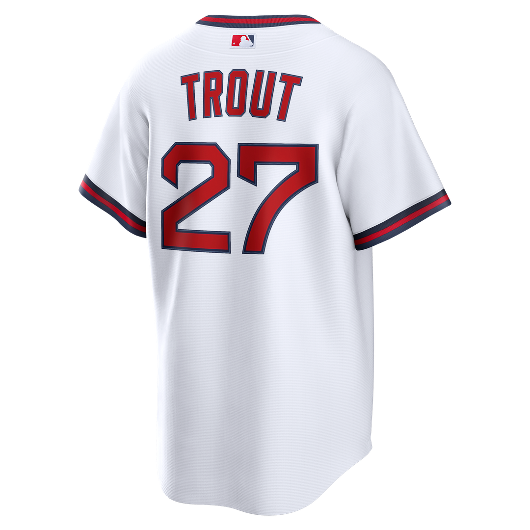 Los Angeles Angels Mike Trout Nike White Alternate Replica Jersey product image 3, provided for visual reference and product