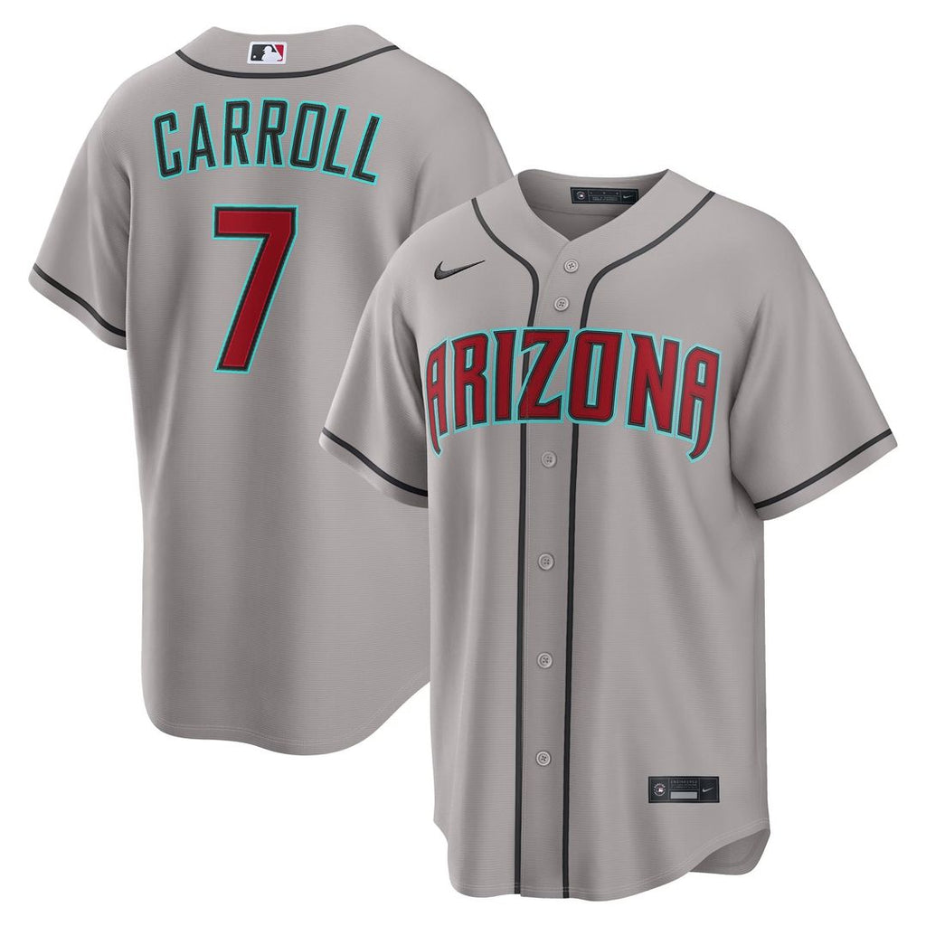 Arizona Diamondbacks Corbin Carroll Nike Crimson Alternate 2 Replica Jersey product image 27, provided for visual reference