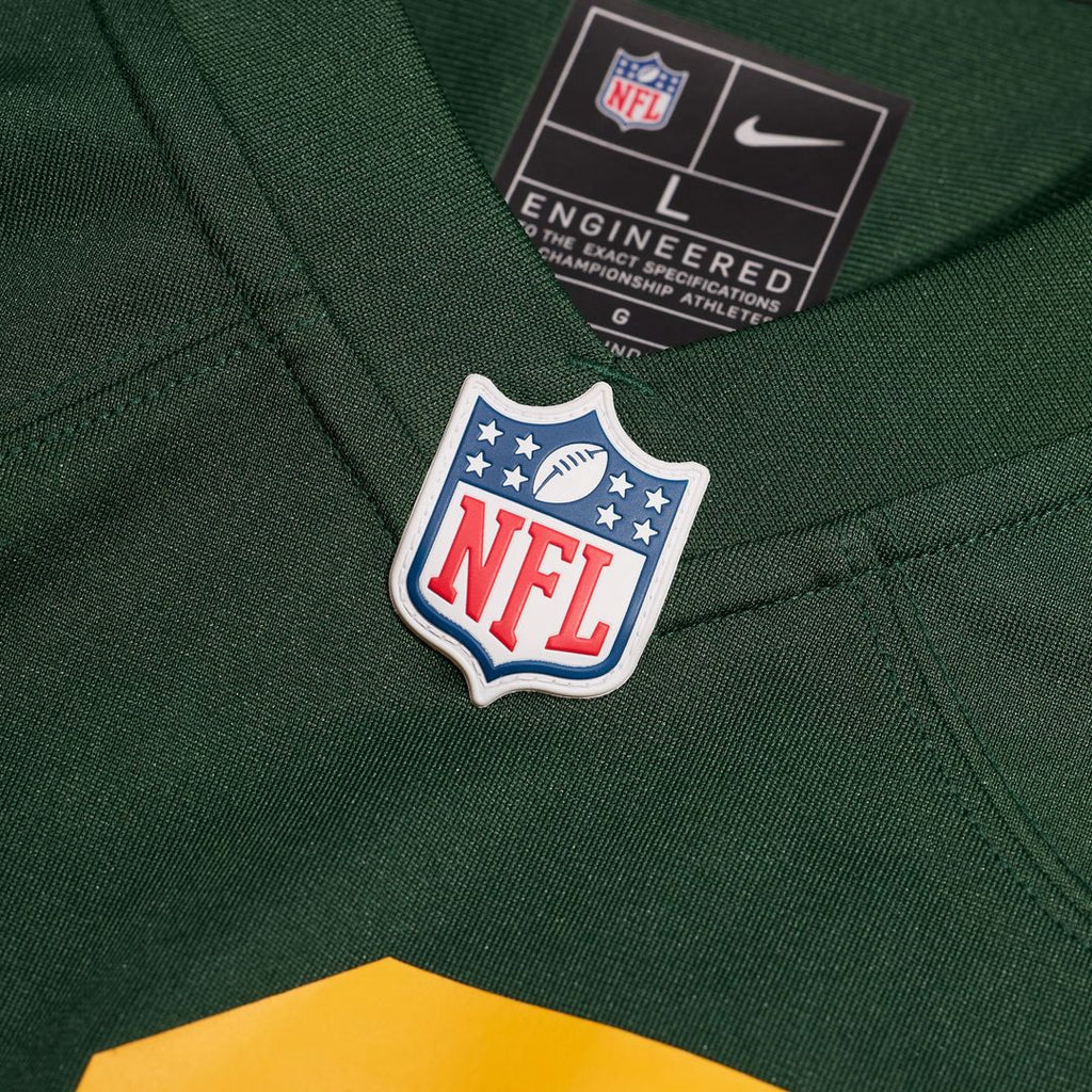 Green Bay Packers Jordan Love Nike Green Alternate Game Jersey product image 4, provided for visual reference and product