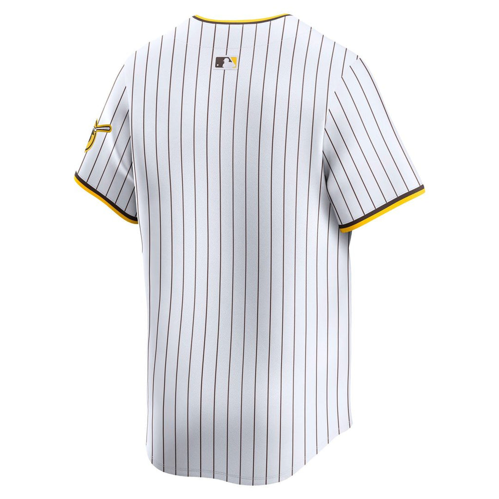 San Diego Padres Nike White Home Limited Jersey product image 3, provided for visual reference and product detail review
